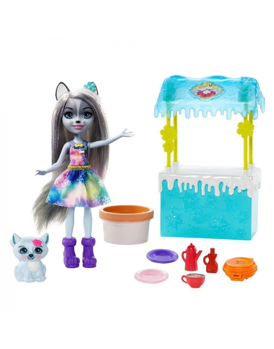 Enchantimals Eğlenceli Oyun Setleri - Sıcacık Çikolata Standı