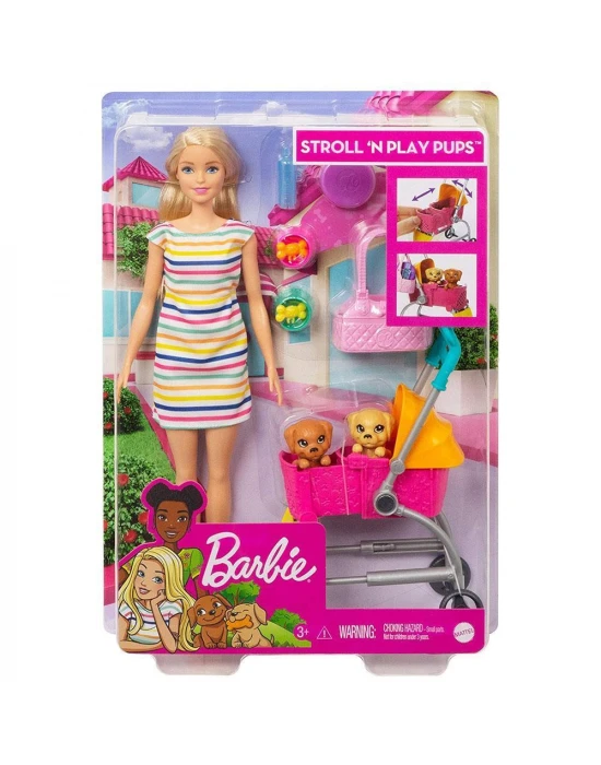 Barbie ve Köpekleri Geziyor Oyun Seti