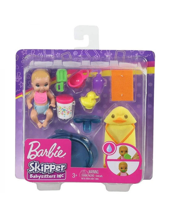 Barbie Bebek Bakıcısı Özellikli Minik Bebekler - Beslenme ve Bany