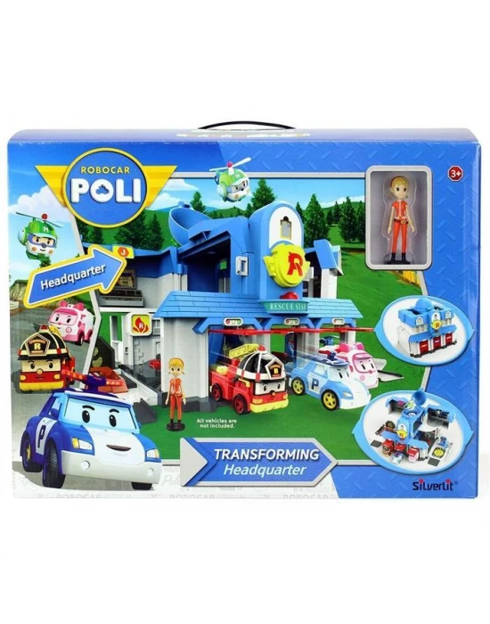 Robocar Poli Ana Merkez Transformers Oyun Seti