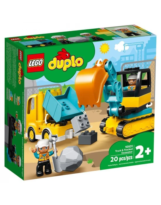 Lego Duplo Kamyon ve Paletli Kazıcı
