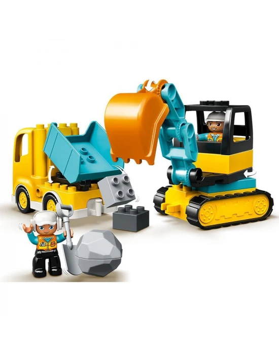 Lego Duplo Kamyon ve Paletli Kazıcı