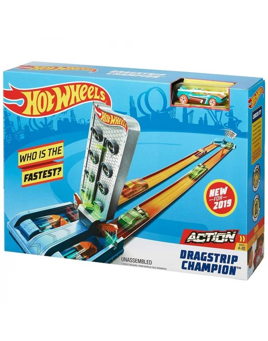 Hot Wheels Dragstrip Şampiyonluk Parkuru Yarış Seti