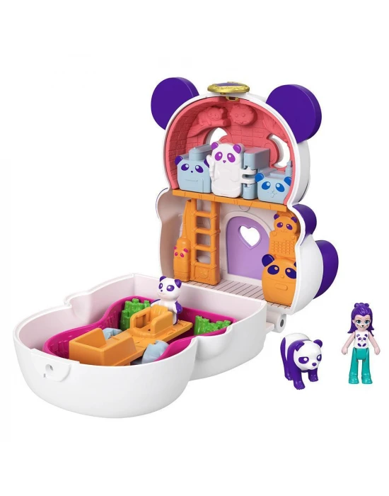 Polly Pocket Çift Taraflı Eğlence Micro Oyun Setleri - Panda