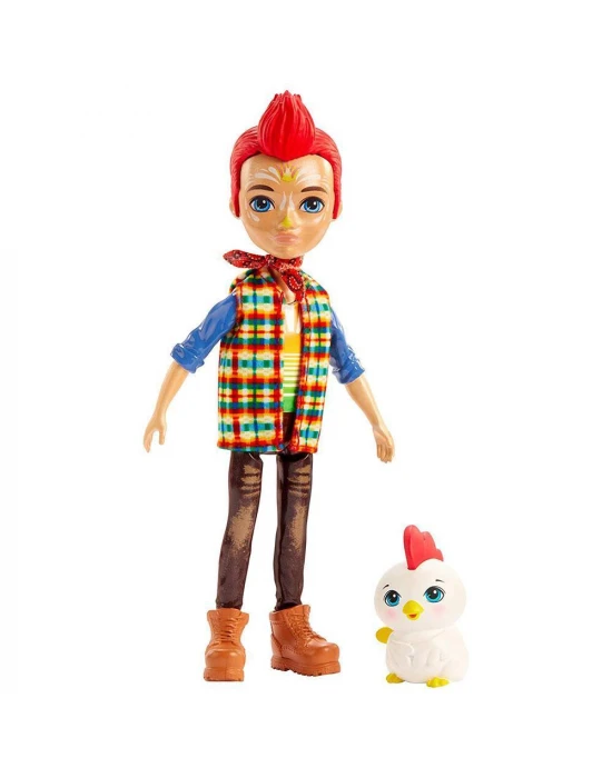 Enchantimals Popüler Karakter Bebekler - Redward Rooster ve Cluck