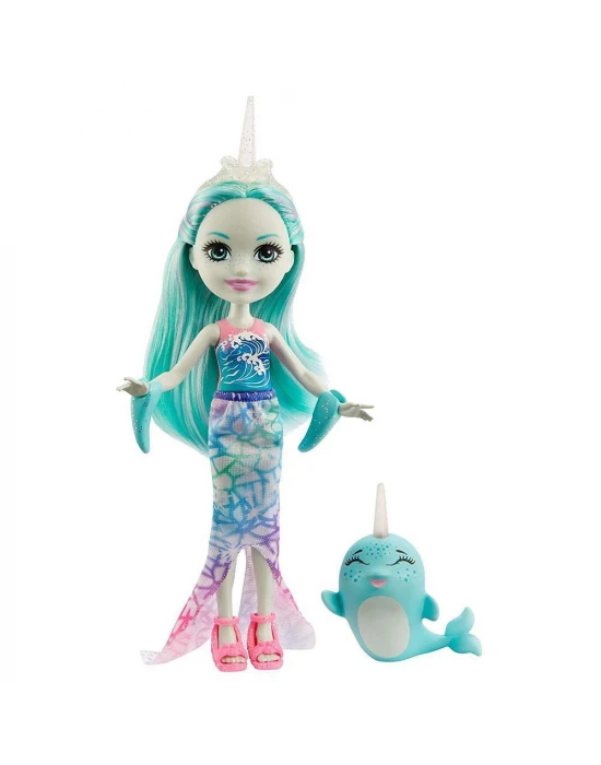 Enchantimals Popüler Karakter Bebekler - Naddie Narwhal ve Sword