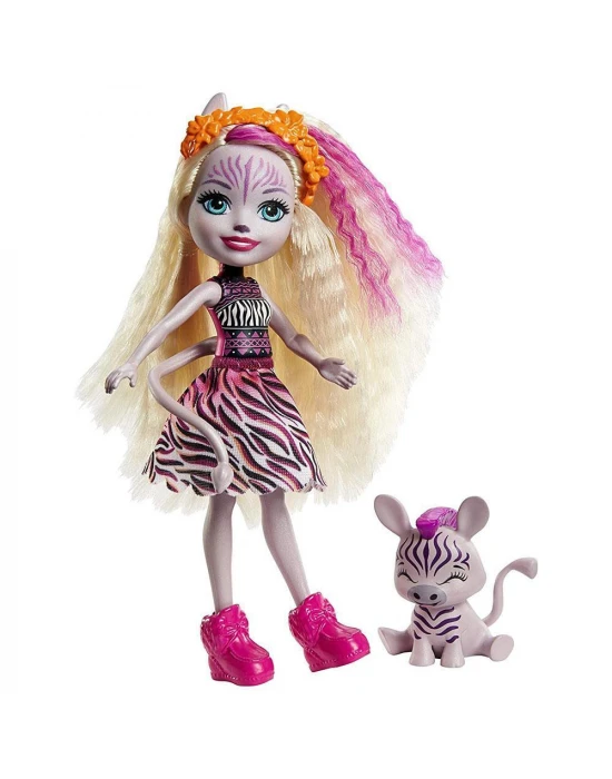 Enchantimals Popüler Karakter Bebekler - Zadie Zebra & Ref