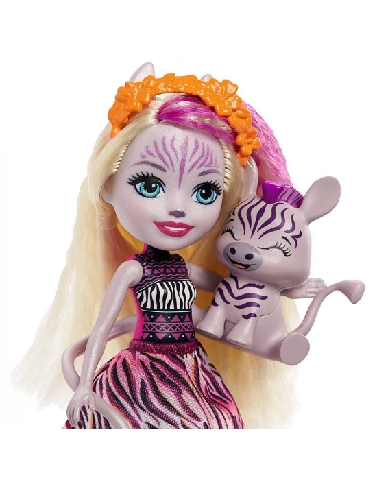 Enchantimals Popüler Karakter Bebekler - Zadie Zebra & Ref