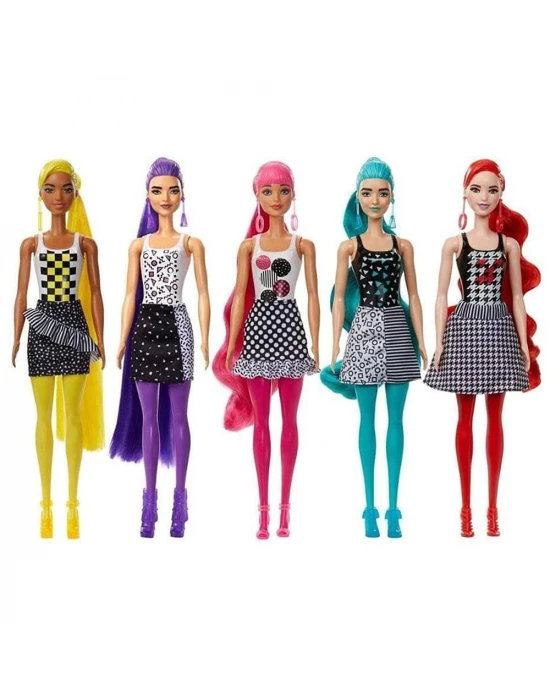 Barbie Color Reveal Renk Değiştiren Sürpriz Barbie Renk Bloklu Be