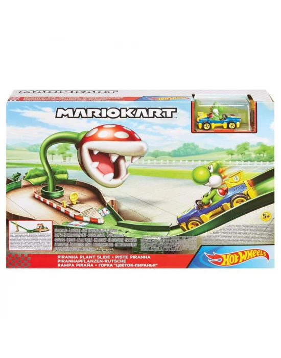 Hot Wheels Mario Kart Pirana Bitkisi Aksiyonu Yarış Seti