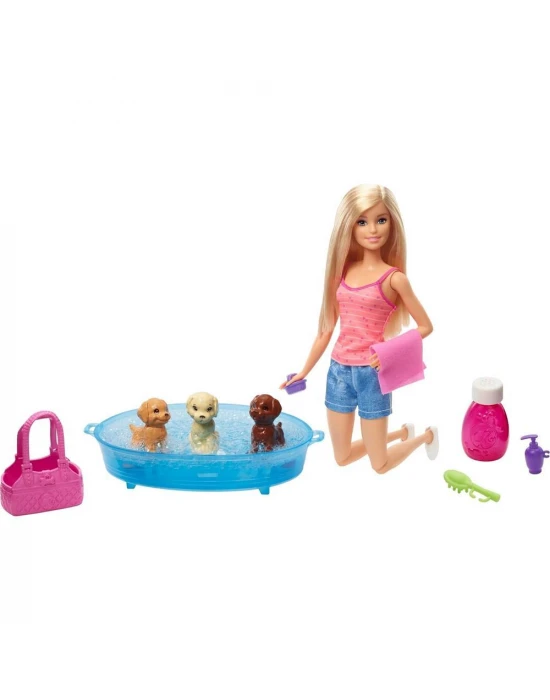 Barbie ve Köpekleri Banyo Keyfinde Oyun Seti