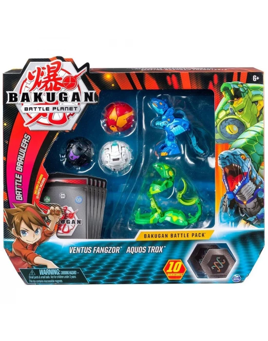 Bakugan Ventus Fangzor - Aquos Trox Savaş Seti