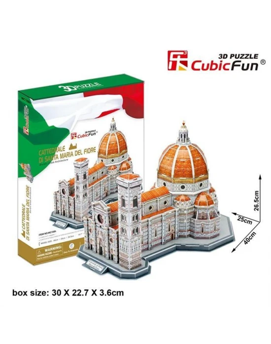 Cubic Fun 3D 123 Parça Puzzle Santa Maria Del Fiore Katedrali - İ