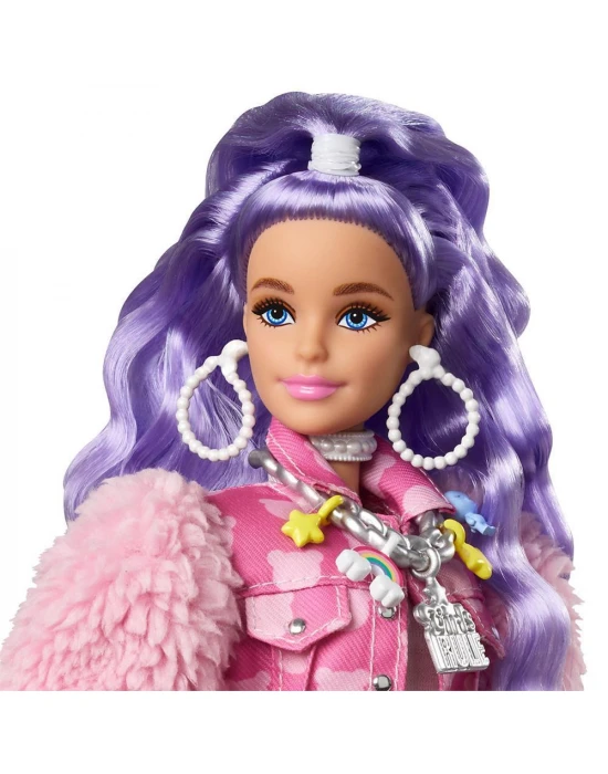 Barbie Extra - Mor Saçlı Bebek