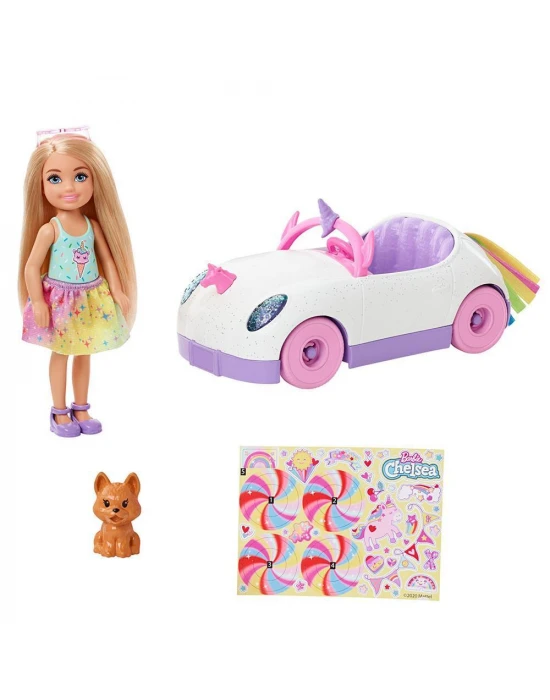 Barbie Chelsea Bebek ve Arabası