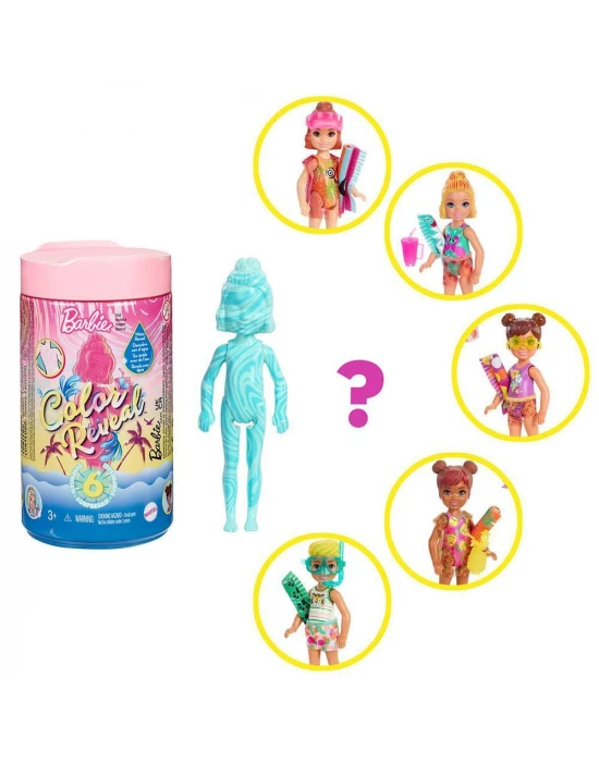 Barbie Color Reveal Renk Değiştiren Sürpriz Chelsea Kum ve Güneş
