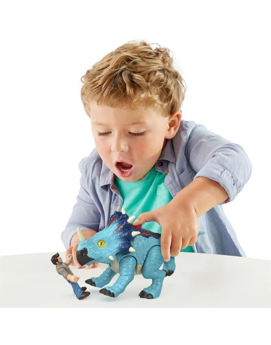 Imaginext Jurassic World Araçlar - Pachyrhinosaurus & Lowery