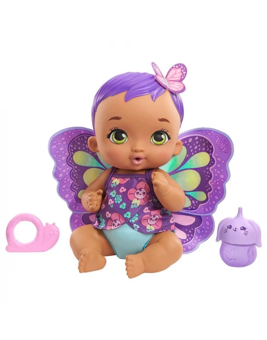 My Garden Baby Kelebek Bebeğimin Bakım Zamanı Mor Saçlı Bebek