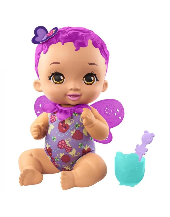 My Garden Baby Kelebek Bebeğimin Yemek Zamanı Mor Saçlı Bebek