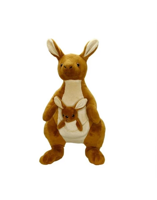 Neco Plush Yavrulu Kanguru Peluş Oyuncak 45 Cm