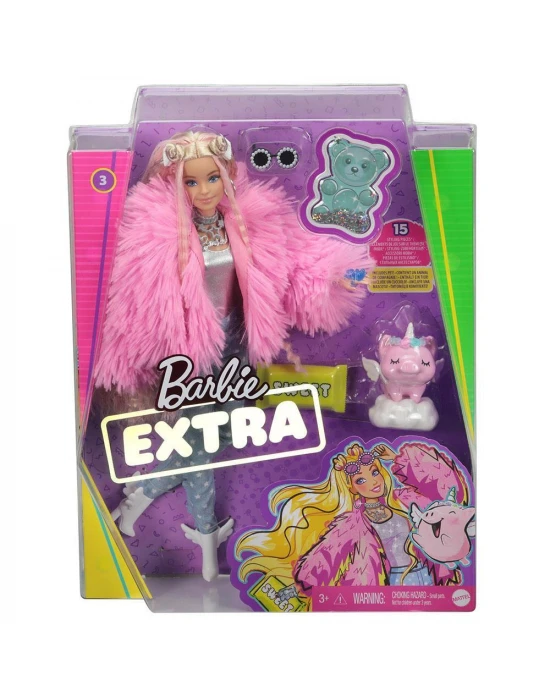 Barbie Extra - Pembe Ceketli Bebek