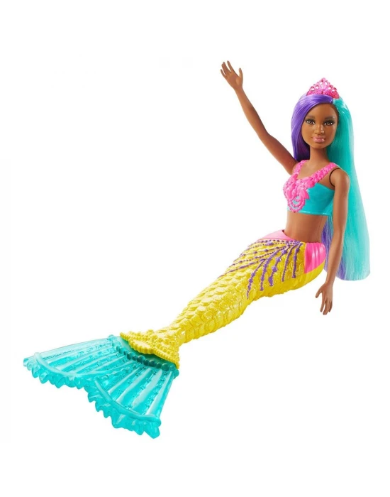 Barbie Dreamtopia Denizkızı Bebekler - Mavi, Mor Saçlı