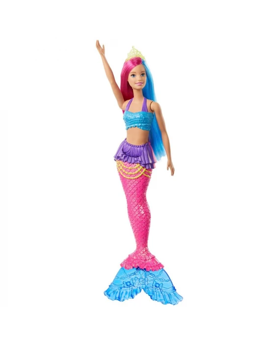 Barbie Dreamtopia Denizkızı Bebekler - Pembe, Mavi Saçlı