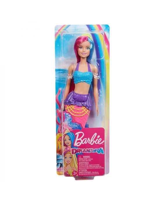 Barbie Dreamtopia Denizkızı Bebekler - Pembe, Mavi Saçlı
