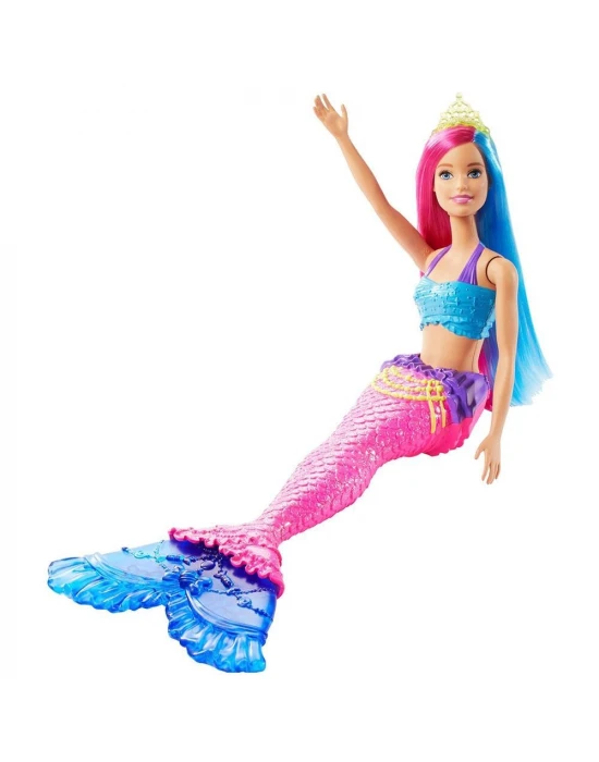 Barbie Dreamtopia Denizkızı Bebekler - Pembe, Mavi Saçlı