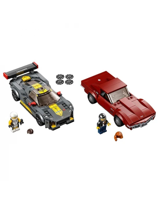 Lego Speed Champions Chevrolet Corvette C8.R Yarış Arabası ve 196