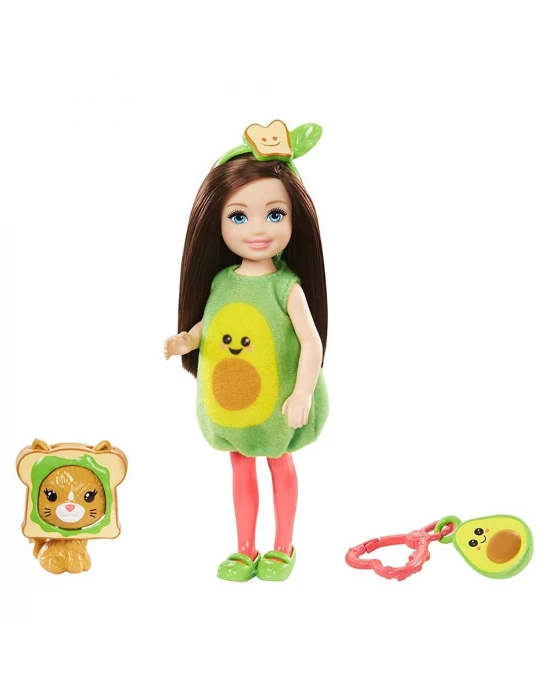 Barbie Kostümlü Chelsea ve Hayvacığı Oyun Setleri GJW31