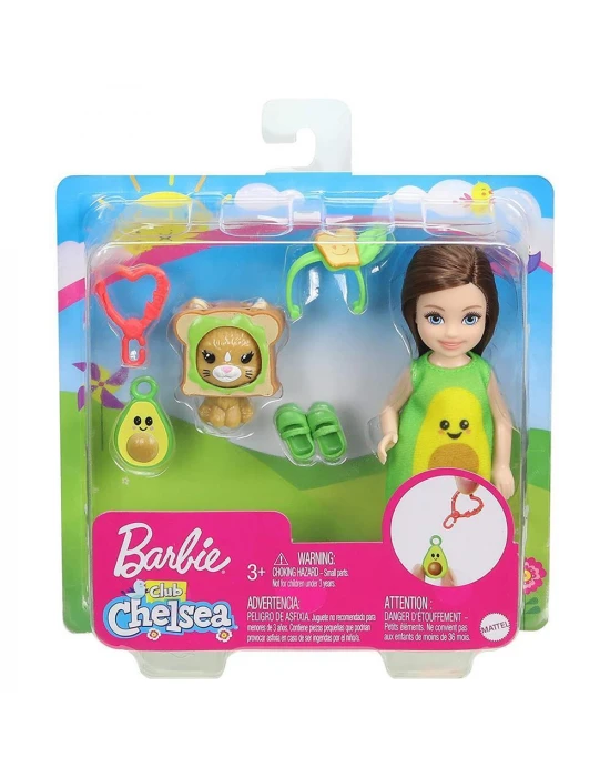 Barbie Kostümlü Chelsea ve Hayvacığı Oyun Setleri GJW31