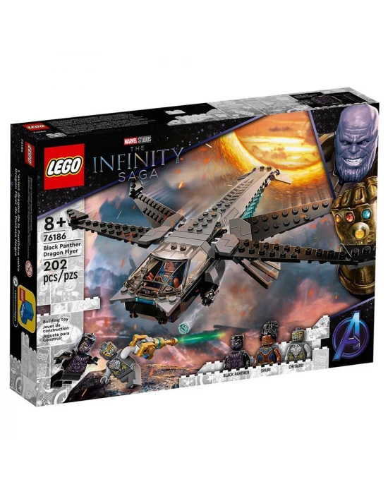 Lego Marvel Black Panther Ejderha Uçağı 76186