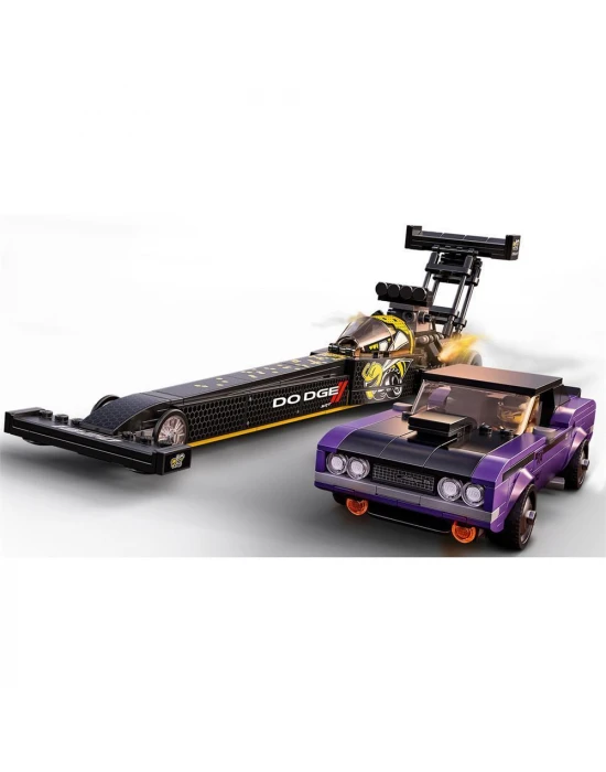 Lego Speed Champions Mopar Dodge//SRT Top Fuel Dragster ve 1970 D