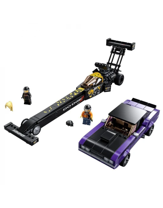 Lego Speed Champions Mopar Dodge//SRT Top Fuel Dragster ve 1970 D