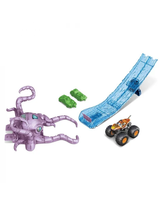 Hot Wheels Monster Trucks Aksiyona Başlangıç Oyun Seti - Octo-Sla