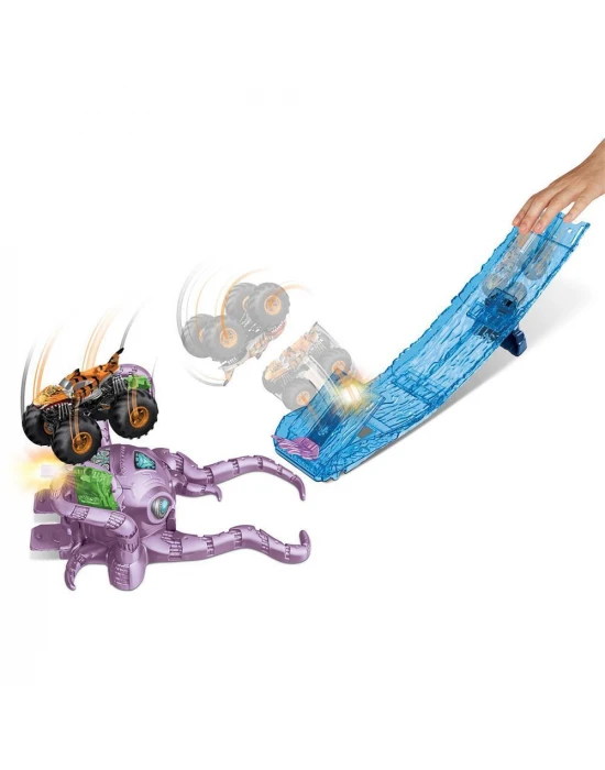 Hot Wheels Monster Trucks Aksiyona Başlangıç Oyun Seti - Octo-Sla