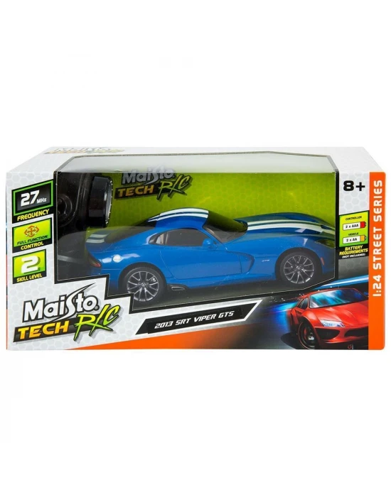 Maisto 2013 SRT Viper 1/24 Uzaktan Kumandalı Araba Mavi
