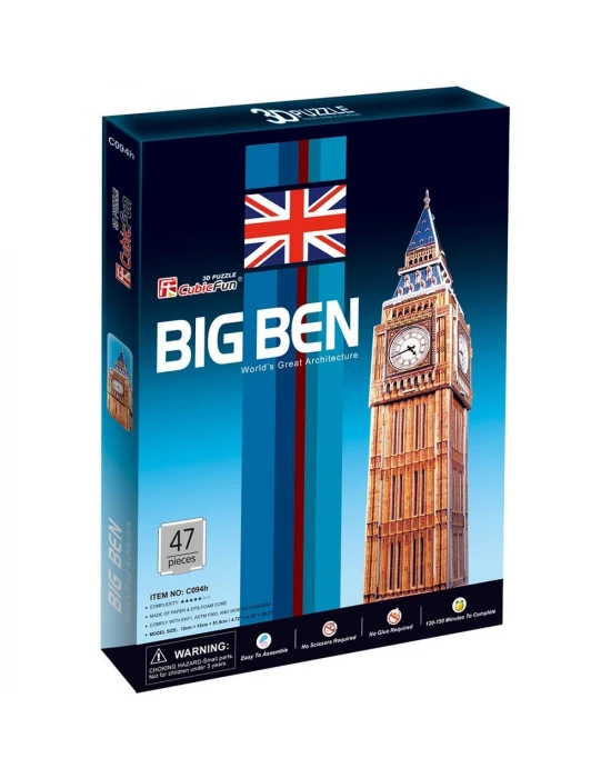 Cubic Fun 3D 47 Parça Puzzle Big Ben