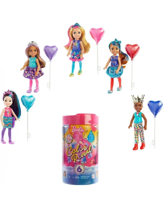 Barbie Color Reveal Renk Değiştiren Sürpriz Chelsea Parti Serisi