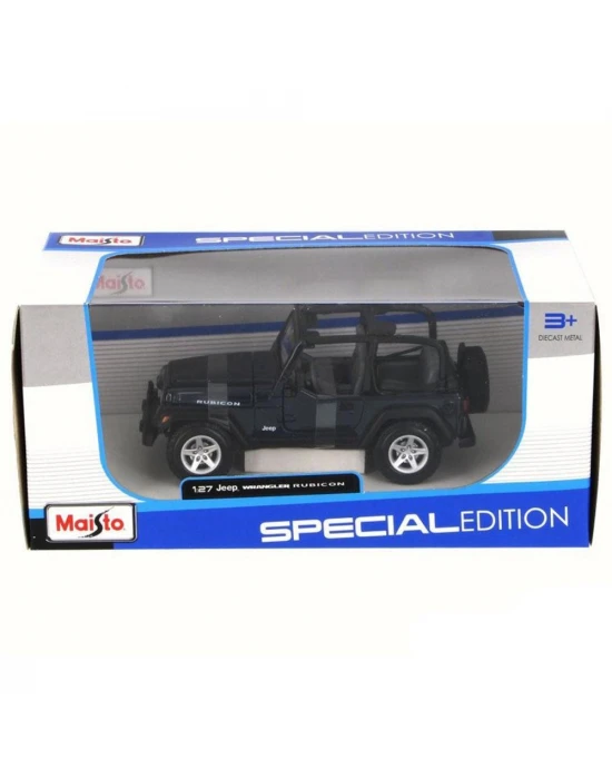 Maisto 1/27 Jeep Wrangler Rubicon Lacivert