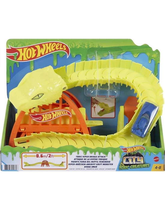 Hot Wheels Zehirli Yılan Köprü Saldırısı Oyun Seti