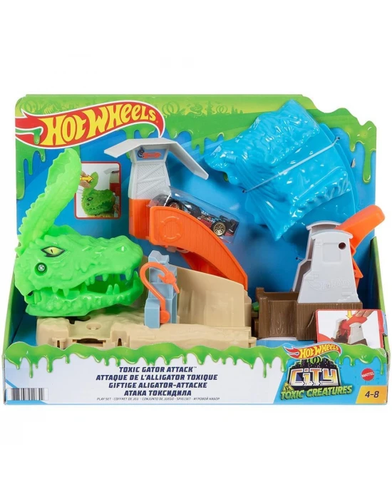 Hot Wheels Zehirli Timsah Saldırısı Oyun Seti