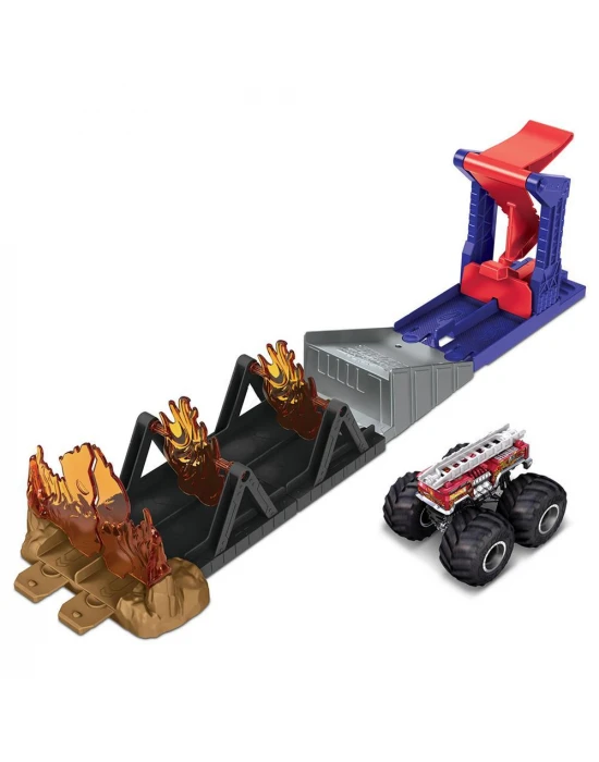 Hot Wheels Monster Trucks Aksiyona Başlangıç Oyun Seti - Fire Thr