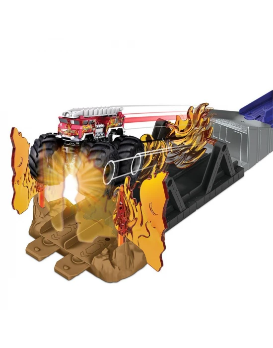 Hot Wheels Monster Trucks Aksiyona Başlangıç Oyun Seti - Fire Thr