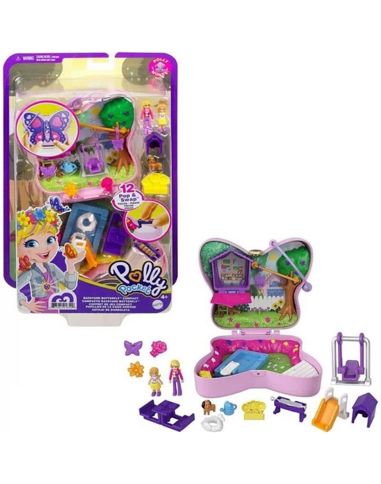 Polly Pocket Kelebek Bahçesi Mikro Oyun Seti