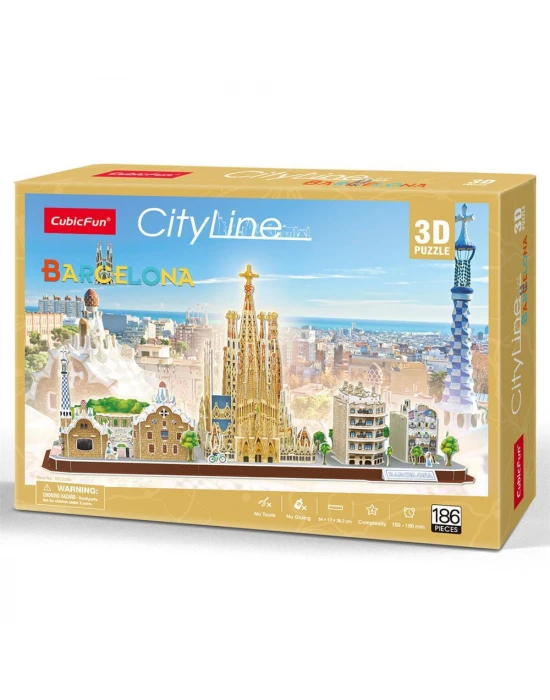 CubicFun Barcelona 3D Puzzle 186 Parça