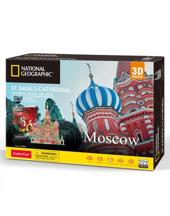 CubicFun National Geographic Saint Basil Katedrali 3D Puzzle 224