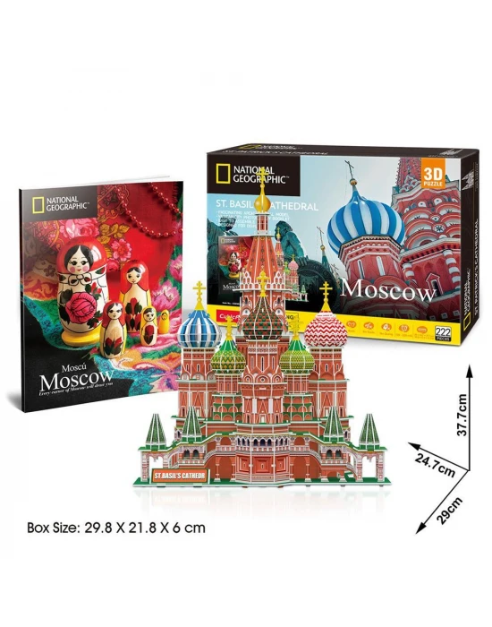 CubicFun National Geographic Saint Basil Katedrali 3D Puzzle 224