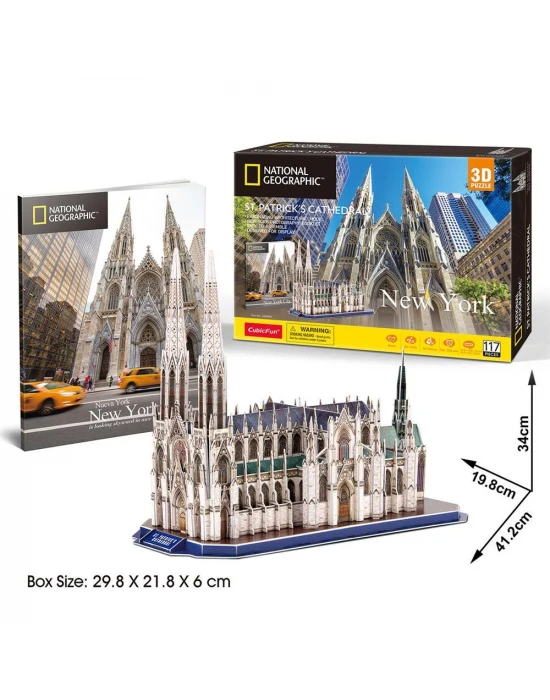 CubicFun National Geographic Saint Patrick Katedrali 3D Puzzle 11